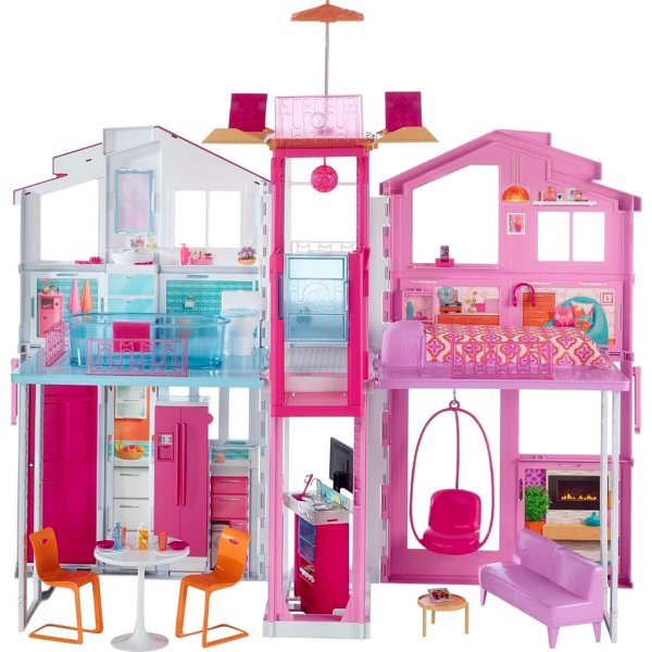 barbie doll house, 3 story townhouse