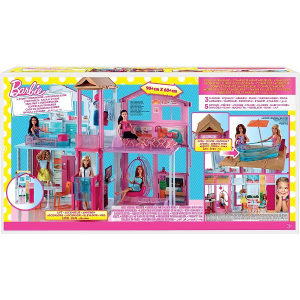 barbie doll house, 3 story townhouse4