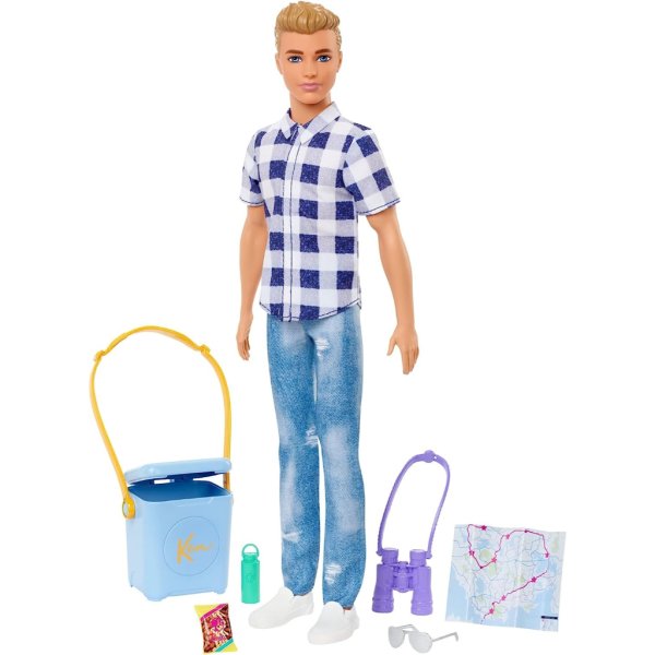 barbie it takes two ken camping doll & accessories, toy for 3 year olds & up2