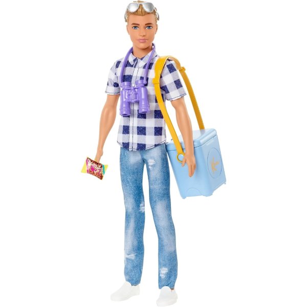 barbie it takes two ken camping doll & accessories, toy for 3 year olds & up6