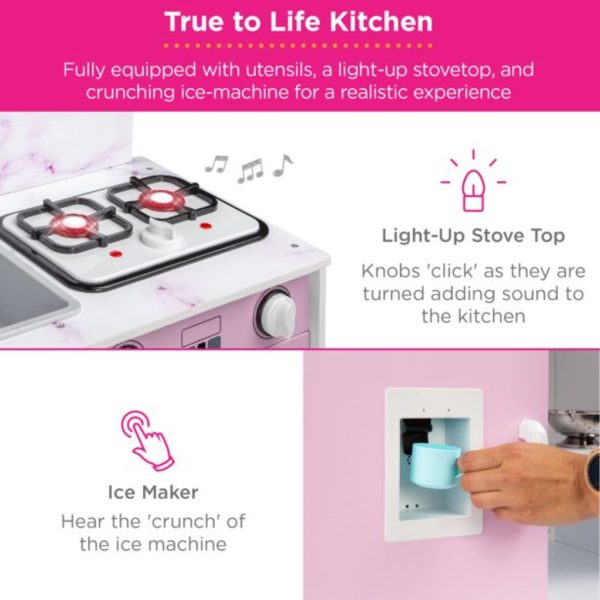 best choice products wooden pretend play kitchen4