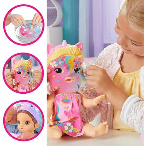 baby alive glam spa baby doll unicorn 4
