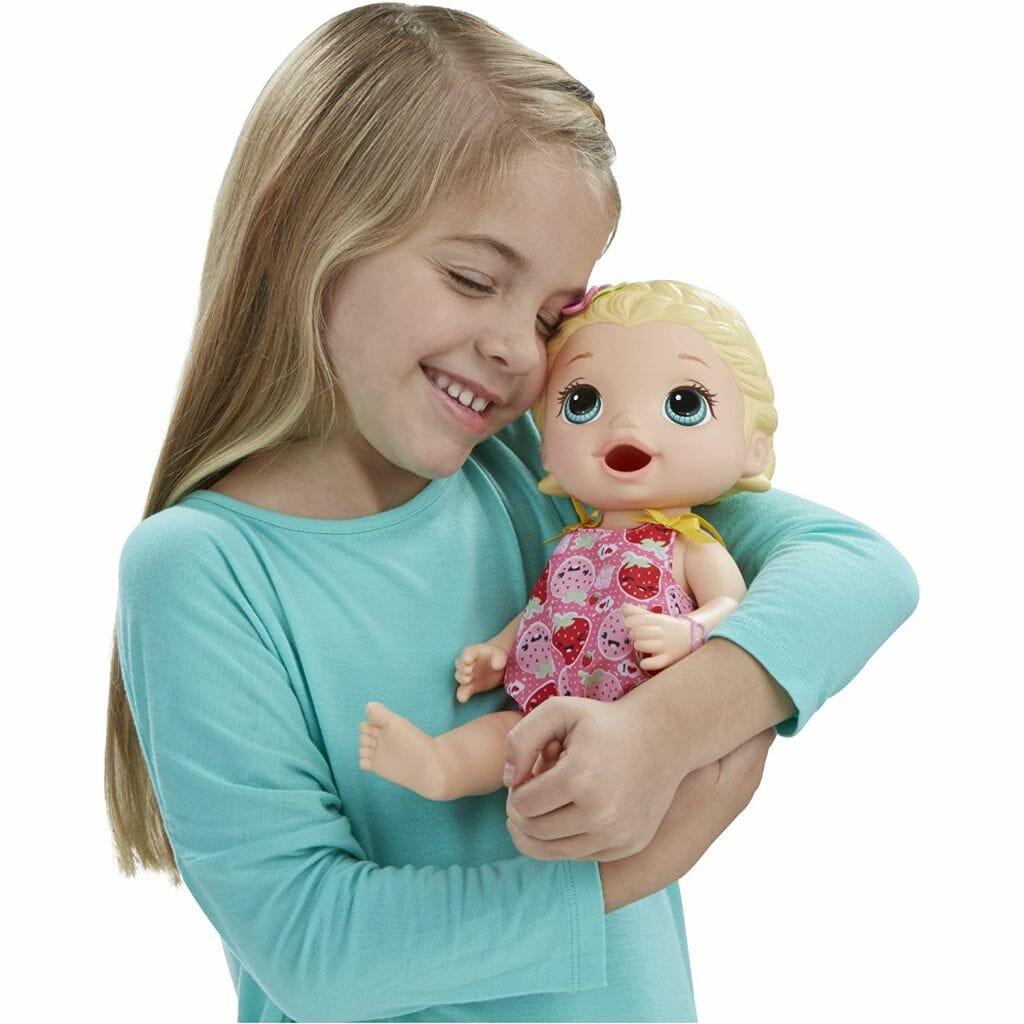 Baby doll that eats top