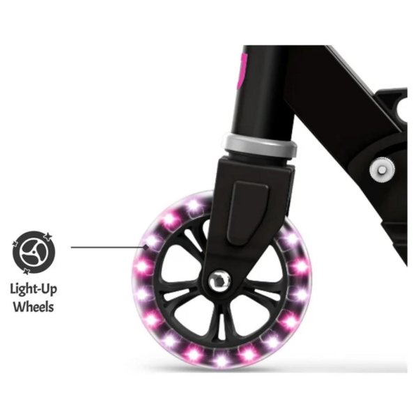 jetson orbit light up folding kids kick scooter, pink4