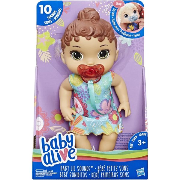 baby alive baby lil sounds interactive brown hair baby doll (2)
