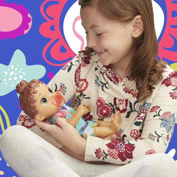 baby alive baby lil sounds interactive brown hair baby doll (5)