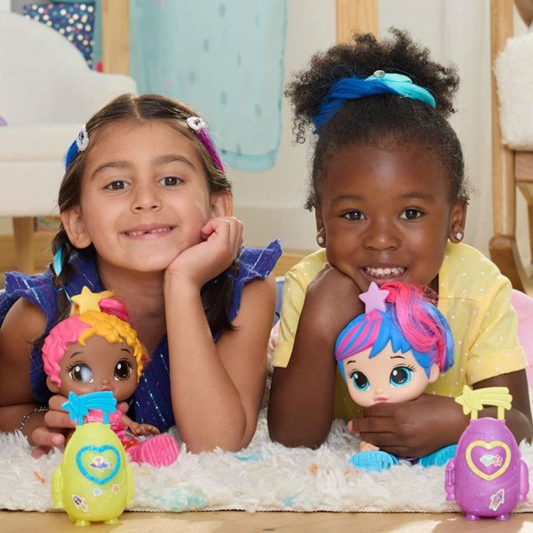baby alive star besties doll, bright bella, 8 inch space themed doll4