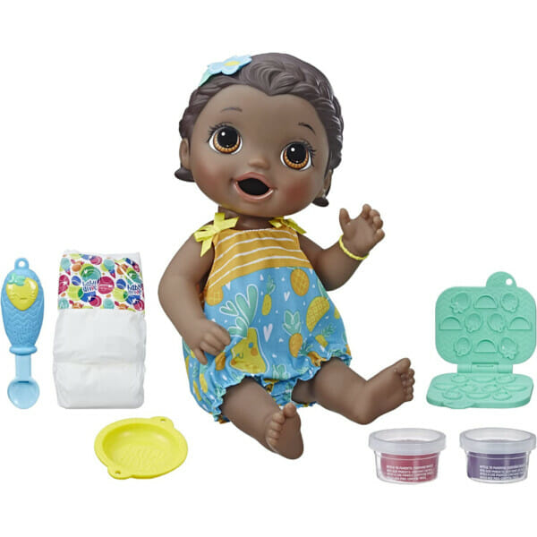 baby alive super snacks snackin’ lily baby with accessories black (1)