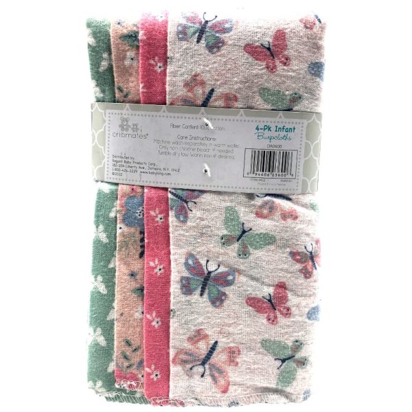 cribmates burp cloths(4 pk)2