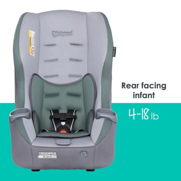 baby trend trooper 3 in 1 convertible car seat, dash sage3