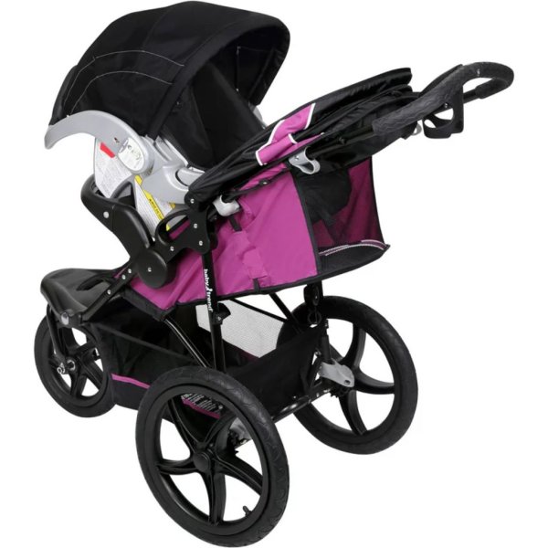 baby trend xcel r8 jogging stroller, raspberry1
