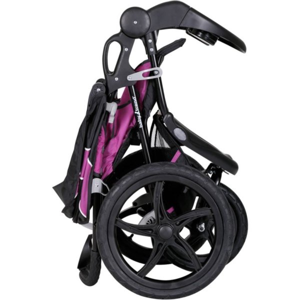 baby trend xcel r8 jogging stroller, raspberry3