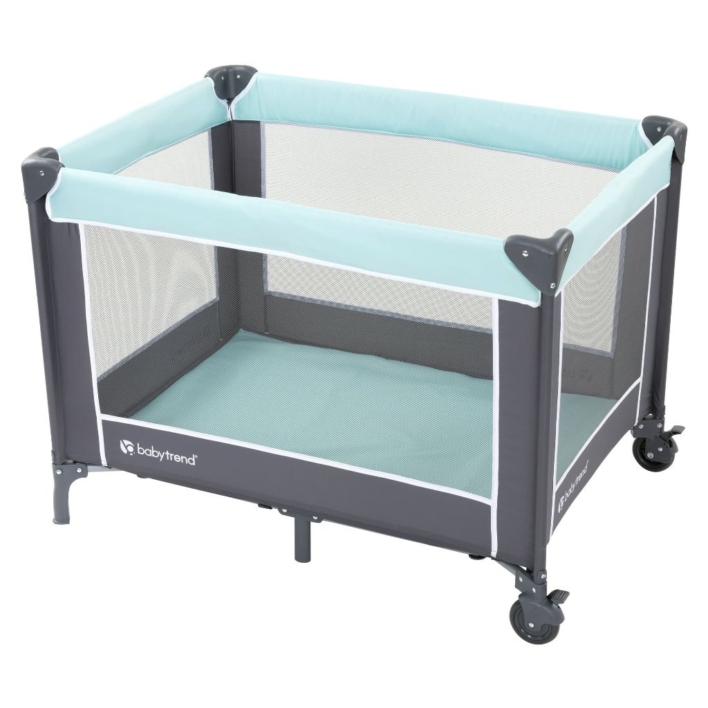 nursery center portable playard, twinkle blue