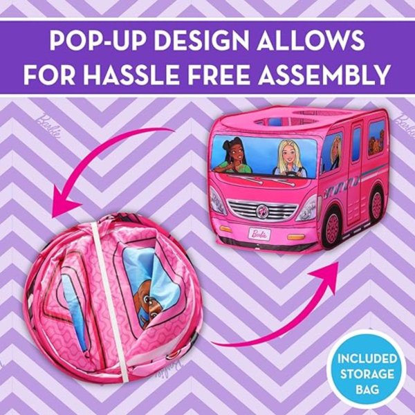 barbie camper pop up play tent – (3)