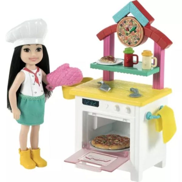 barbie chelsea can be pizza chef playset 1