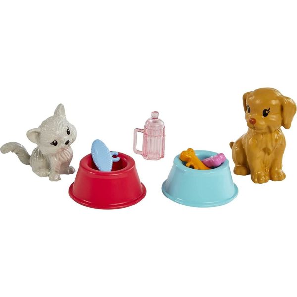 barbie chelsea doll and accessories, pet vet playset with doll, 4 animals and 18 pieces 4