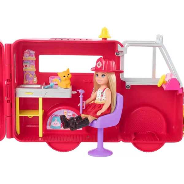barbie chelsea fire truck playset2