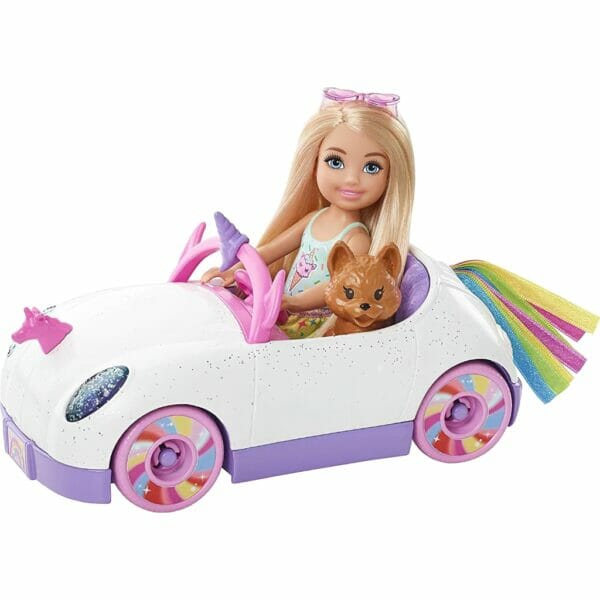 barbie club chelsea doll & unicorn car4