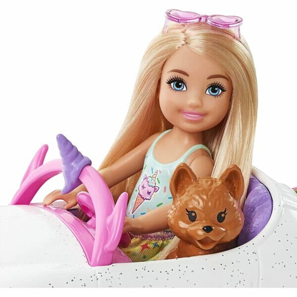 barbie club chelsea doll & unicorn car5