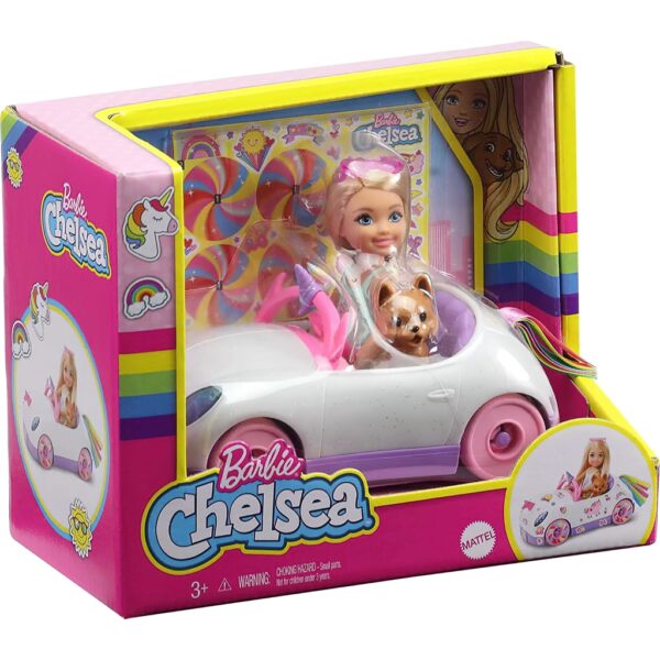 barbie club chelsea doll & unicorn car6
