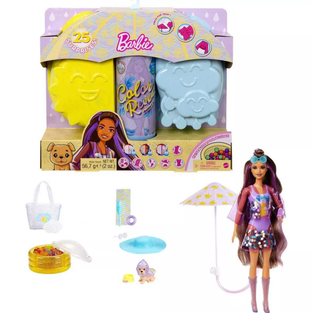 barbie color reveal sunshine & sprinkles doll sun & clouds theme 1