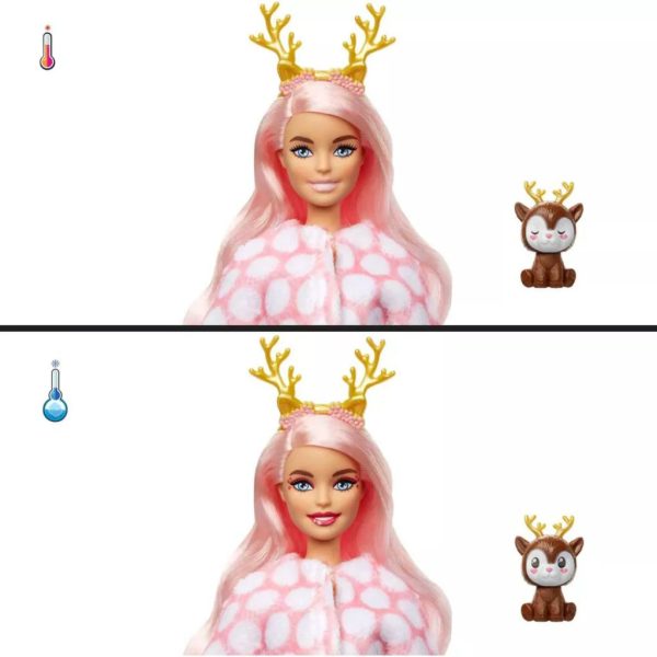 barbie cutie reveal doll deer with 10 surprises 3