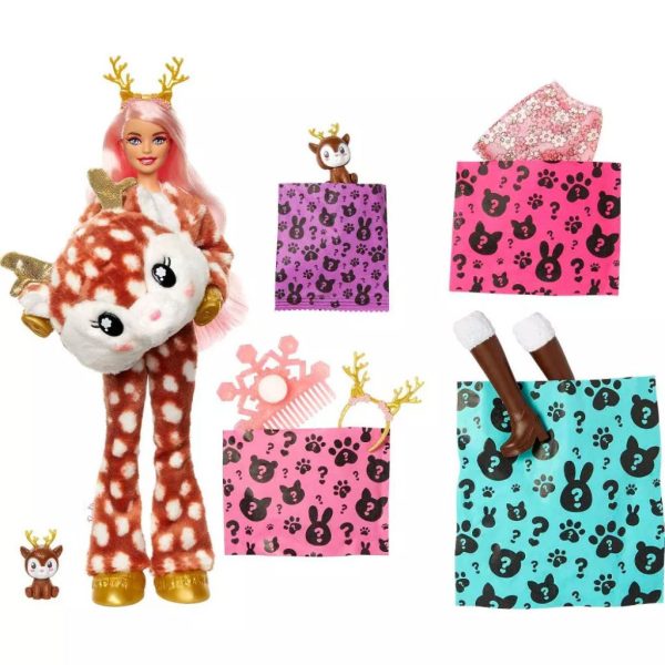 barbie cutie reveal doll deer with 10 surprises 4