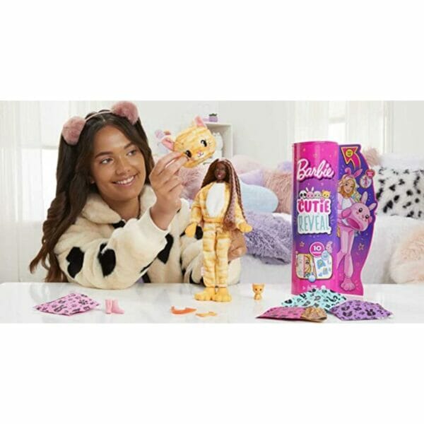 barbie cutie reveal dolls with animal plush 2