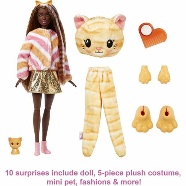 barbie cutie reveal dolls with animal plush 4