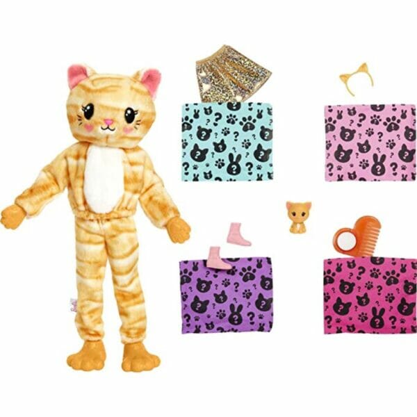 barbie cutie reveal dolls with animal plush 5