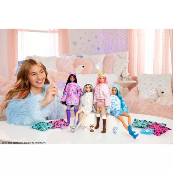 barbie cutie reveal snowflake sparkle doll 2