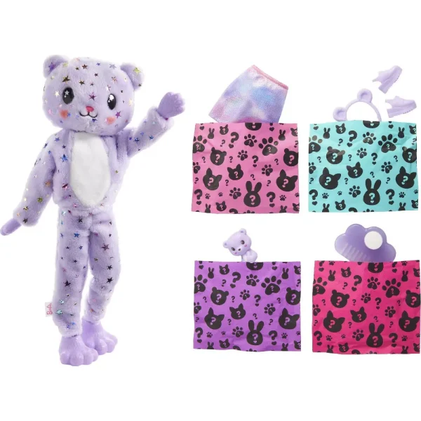 barbie cutie reveal teddy bear plush costume doll4