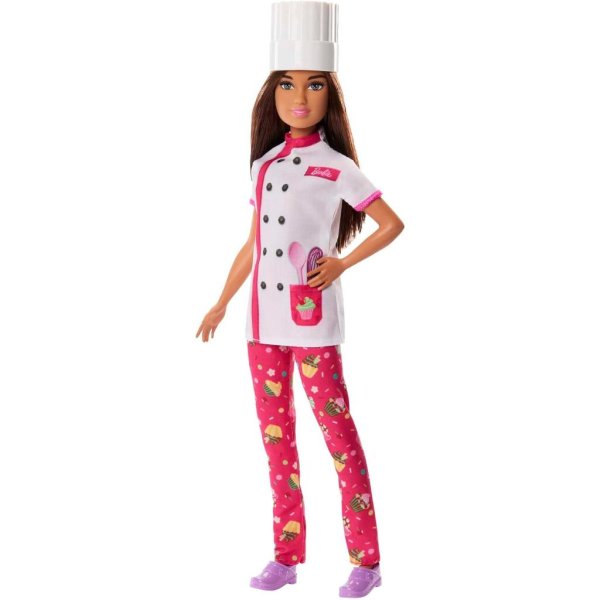barbie doll & accessories, career pastry chef doll 4
