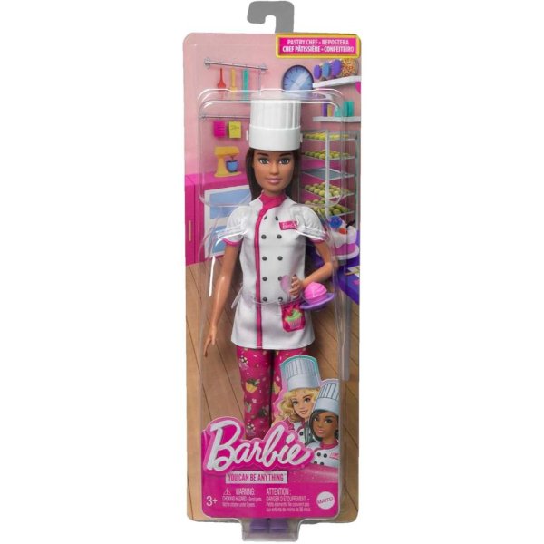 barbie doll & accessories, career pastry chef doll 5
