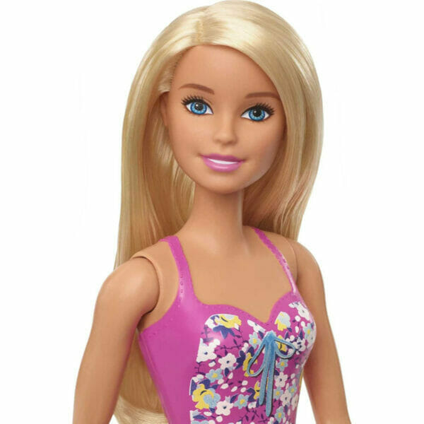 barbie doll, blonde, wearing swimsuit (6)