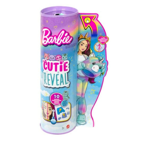barbie doll cutie reveal unicorn plush costume doll with pet (1)