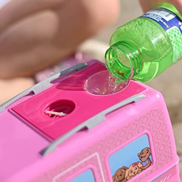 barbie dream camper bubble machine vehicle toy with lights and sounds for kids 3