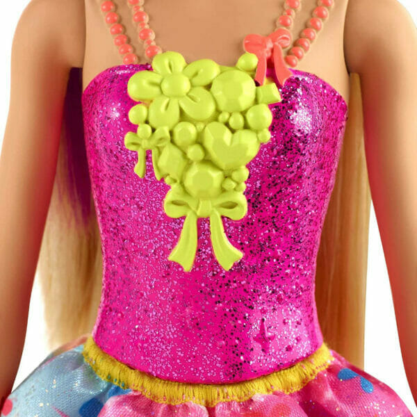 barbie dreamtopia princess doll, 12 inch, blonde with purple hairstreak3