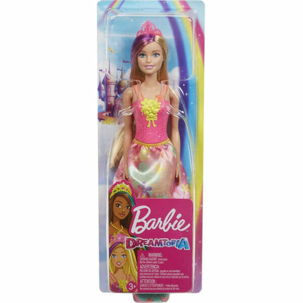 barbie dreamtopia princess doll, 12 inch, blonde with purple hairstreak5