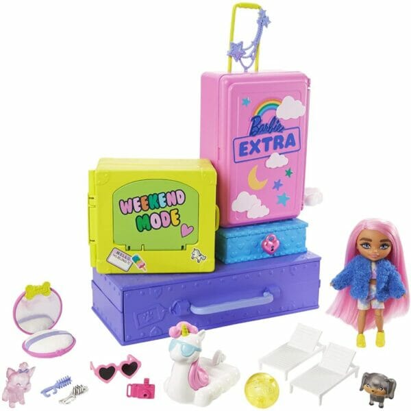 barbie extra pets & minis playset