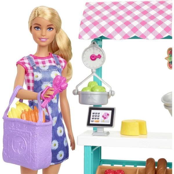barbie farmers market playset caucasian doll 1