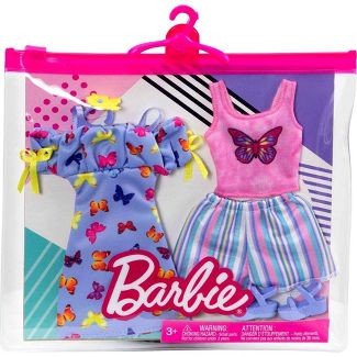 barbie fashions butterfly dress & tank top fashion pack2