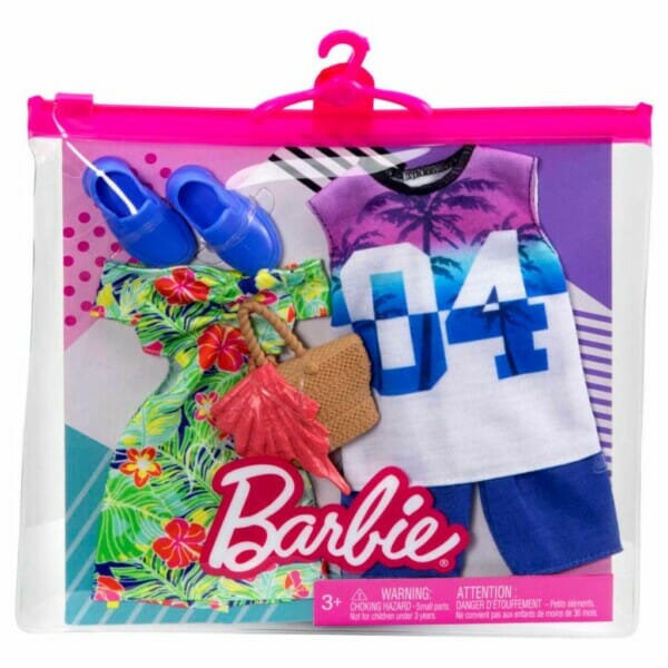 barbie ken clothes 2 outfits & 2 accessories for barbie & ken dolls (2)