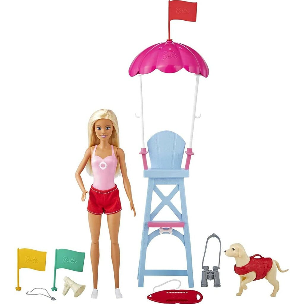 barbie lifeguard playset, blonde doll (12 in)1