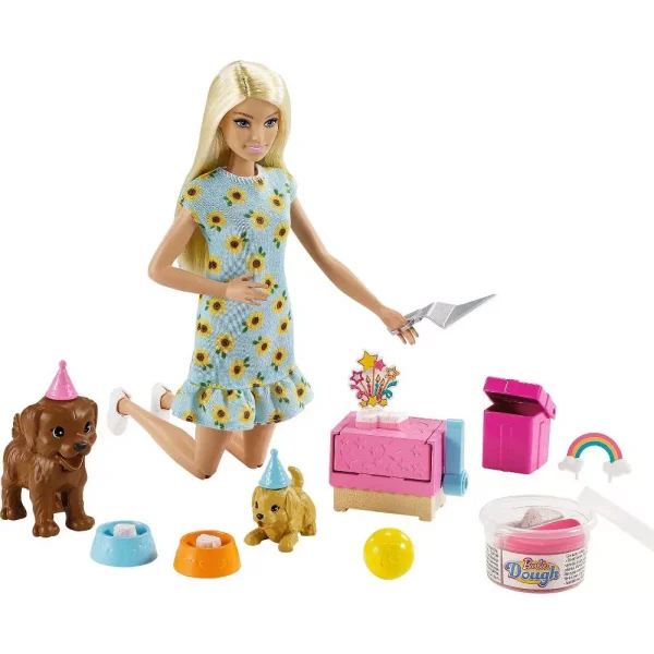 barbie puppy party doll and playset1
