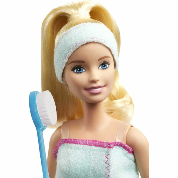 barbie spa doll, blonde, with puppy and 9 accessories3