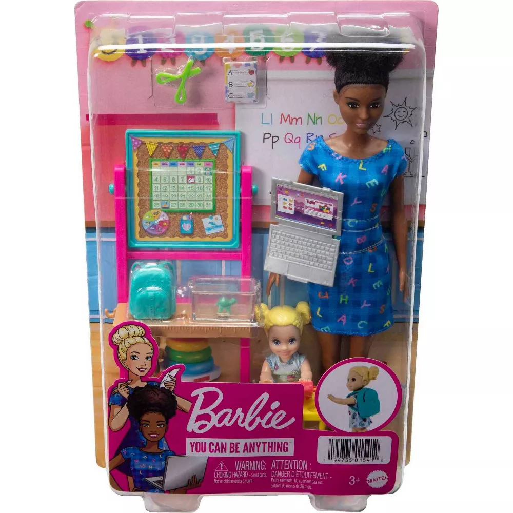 barbie teacher playset – brown hair