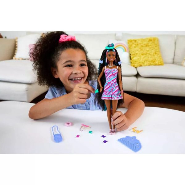barbie totally hair doll butterfly dress2