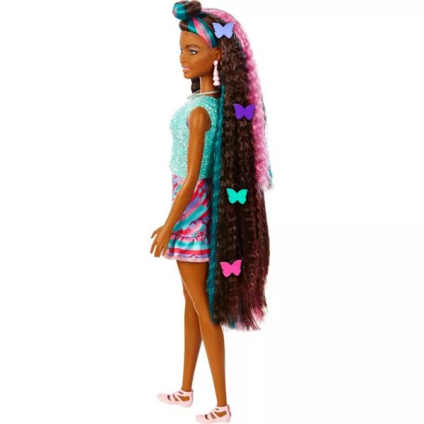 barbie totally hair doll butterfly dress5