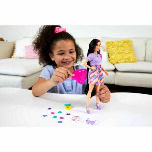 barbie totally hair heart themed doll (2)